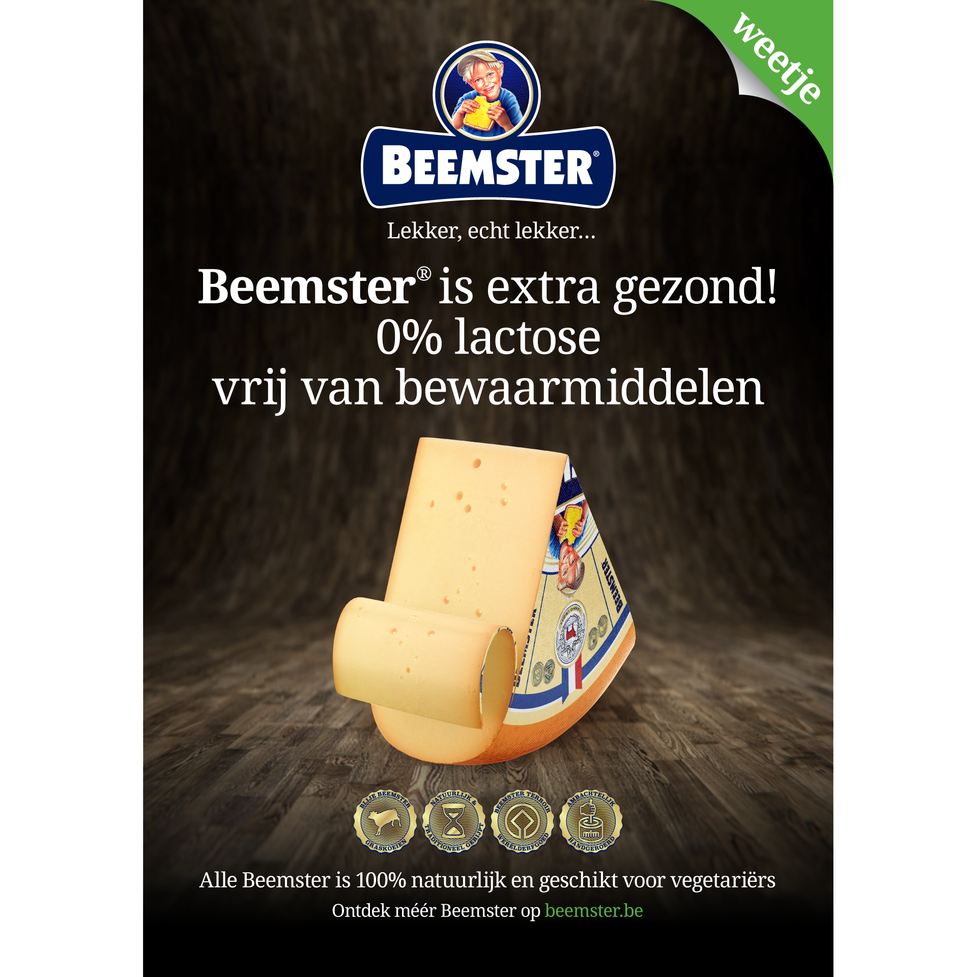 Beemster Affiche Vegetarisch en Lactosevrij