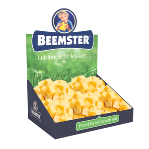Beemster Kaasblokjes degustatie display